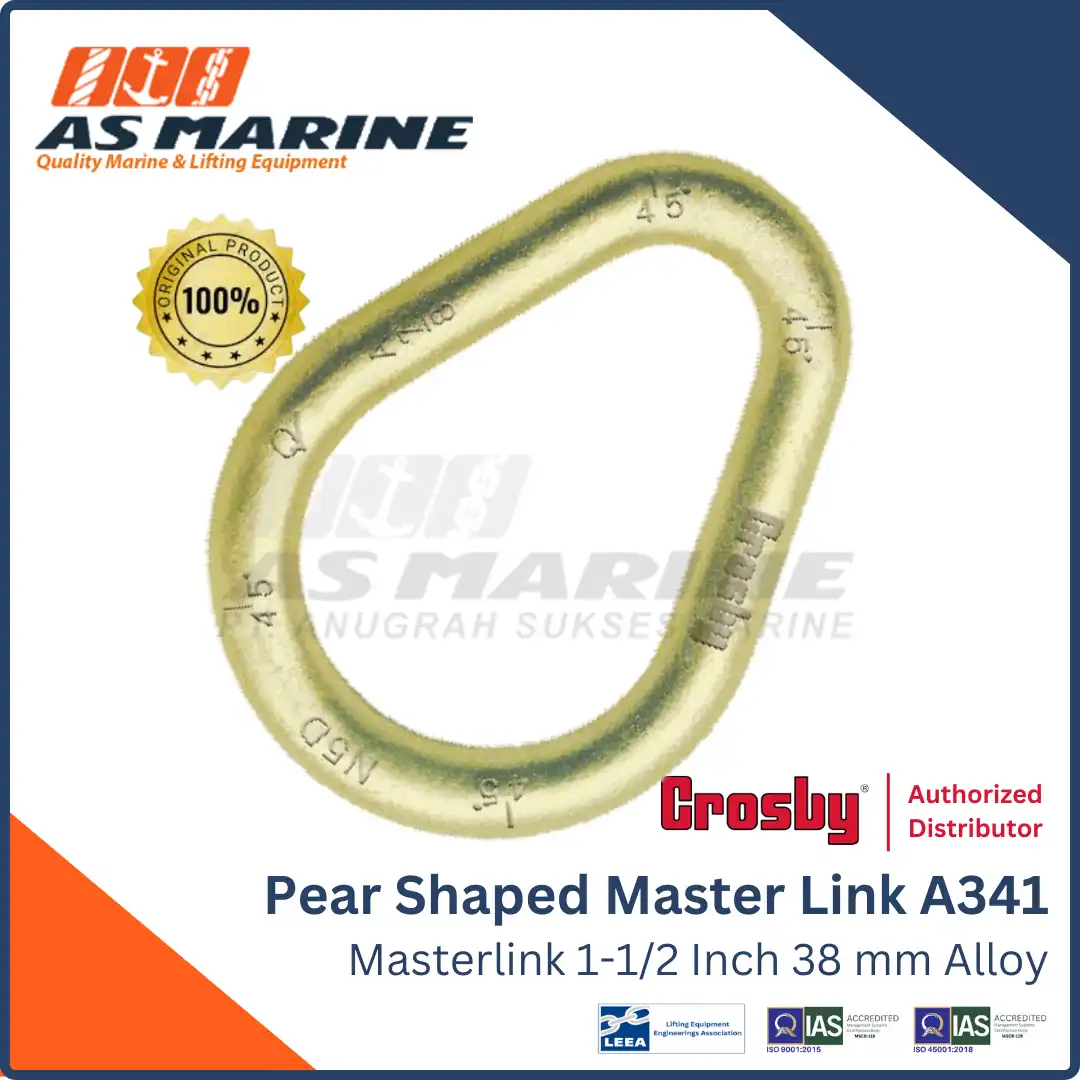 Masterlink / Master Link Alloy Pear Shaped Crosby A341 1-1/2 Inch 38 mm